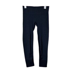 Lululemon dark blue purple seamless crop leggings womens 6